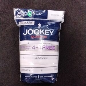Jockey Classic White Briefs 5-Pack
